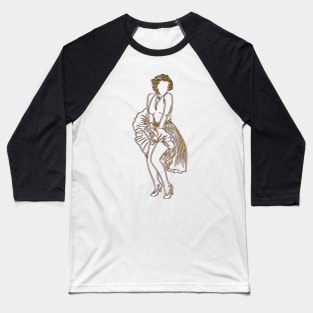 Marilyn CMYK Baseball T-Shirt